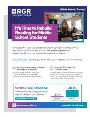 Middle School Literacy Thumbnail